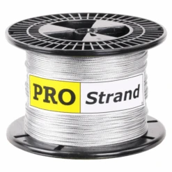 PRO Strand 7x7 Hot Dip Galvanized Steel Cable -E-rigging Store 1 16 inch X 500 foot pro strand 7x7 hot dip galvanized cable reel label