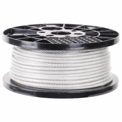 PRO Strand 7x19 Vinyl Coated Hot Dip Galvanized Steel Cable -E-rigging Store 1 4 inch X 200 foot pro strand 7x19 vinyl coated galvanized cable reel main