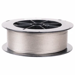 HAAS Stainless 7x19 Type 316 Stainless Steel Cable -E-rigging Store 1 8 inch X 500 foot haas stainless 7x19 type 316 stainless steel cable reel main