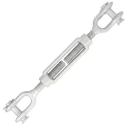 Galvanized Jaw & Jaw Turnbuckle -E-rigging Store 1 inch x 6 inch jaw jaw turnbuckle
