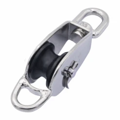 Type 304 Stainless Steel Eye End Swivel Block With Nylon Sheave