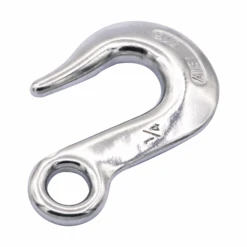 Type 316 Stainless Steel Slip Hook With Eye, No Snap Lock
