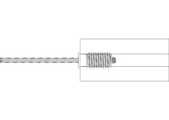 HAAS Revo Cable Rail Lag Swage Stud End Stop Fitting Assembly 26 HAAS Revo Cable Rail Lag Swage Stud End Stop Fitting Assembly -E-rigging Store 3 16 lag receiver swage stop drawing