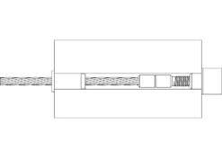 HAAS Revo Cable Rail Swage Stud Tension Fitting Assembly -E-rigging Store 3 16 swage stud assembly drawing
