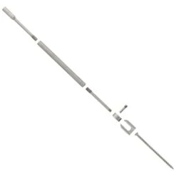 HAAS Axis Stair Run Cable Rail Tension Fitting Assembly For Wood Posts -E-rigging Store 3 16 turnbuckle assembly for stair runs on wood post exploded