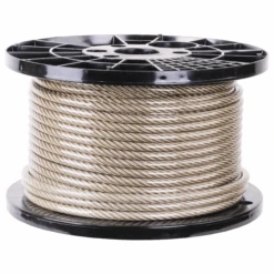 PRO Strand 7x19 Type 304 Vinyl Coated Stainless Steel Cable -E-rigging Store 5 16 inch X 200 foot pro strand 7x19 type 304 vinyl coated stainless steel cable reel main