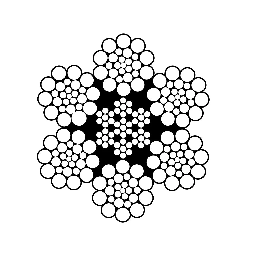 6x26 Bright Steel Wire Rope, 5000 Ft Reels 5 6x26 Bright Steel Wire Rope, 5000 Ft Reels - Image 3