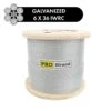 6x36 Drawn Galvanized Steel Wire Rope, 2500 Ft - 5000 Ft Reels -E-rigging Store 6x36 Drawn Galvanized Steel Wire Rope