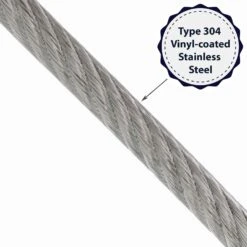 PRO Strand 7x19 Type 304 Vinyl Coated Stainless Steel Cable -E-rigging Store 7x19 Vinyl Coated Cable coating graphic