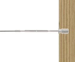 HAAS Revo Cable Rail Lag Swage Tension Fitting Assembly -E-rigging Store HAAS eighth inch lag swage turnbuckle assembly