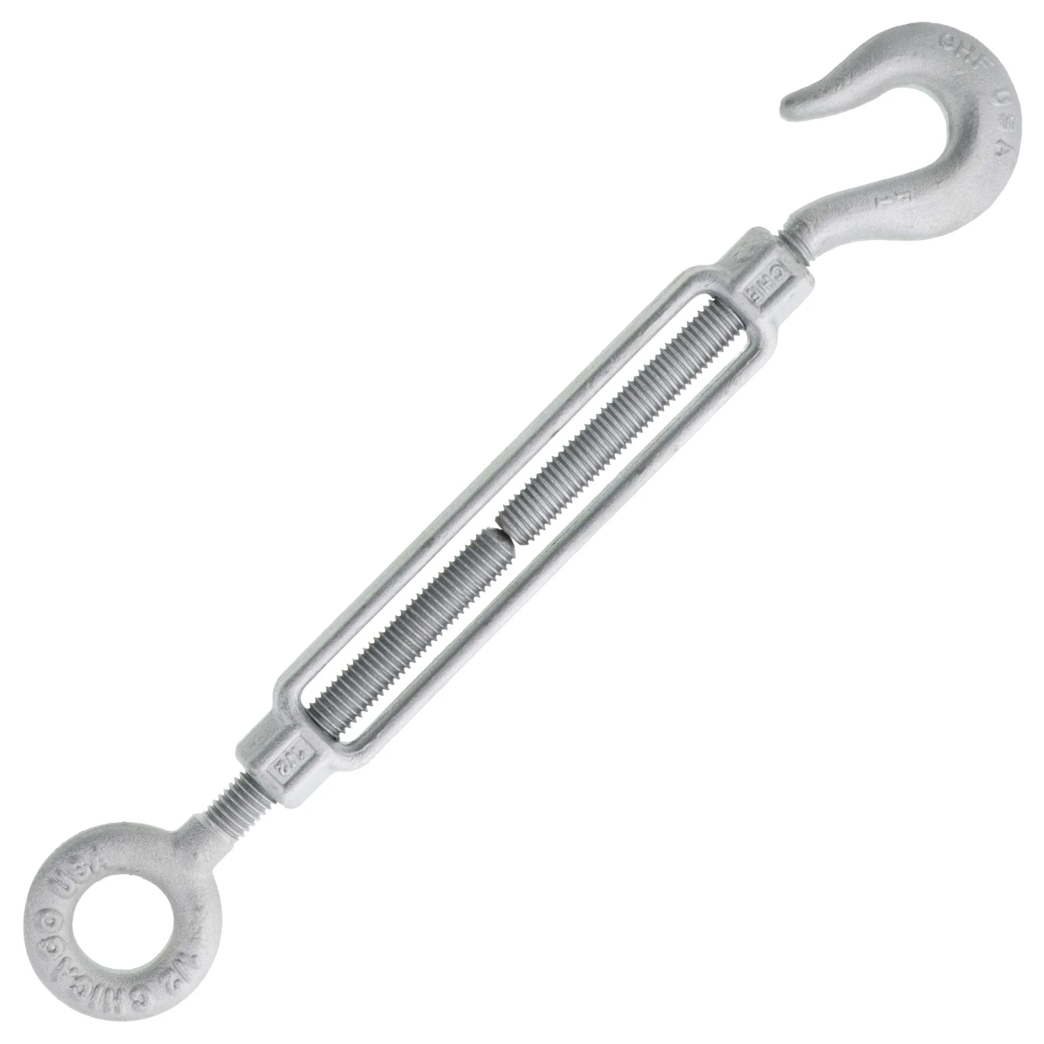 Chicago Hardware Hot Dip Galvanized Hook X Eye Turnbuckles 6 Chicago Hardware Hot Dip Galvanized Hook X Eye Turnbuckles - Image 4