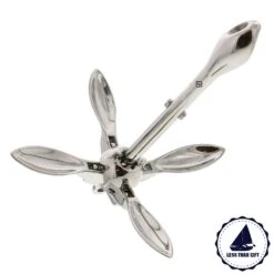 Stainless 4-Prong Folding Anchors -E-rigging Store SS Folding Anchor 5 5lbs