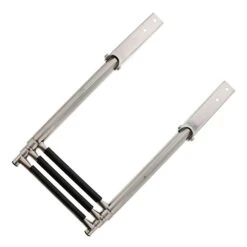 10" Stainless Steel Telescopic Boarding Ladder, 3 Steps