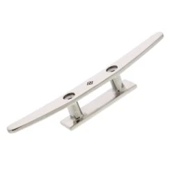 Stainless Low Profile Flat Top Deck Cleats, Slim Style 17 Stainless Low Profile Flat Top Deck Cleats, Slim Style -E-rigging Store SS Low Flat Deck Cleat 10 in