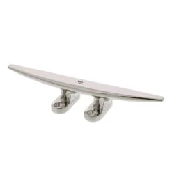 Stainless Low Profile Flat Top Deck Cleats, Bluewater Style -E-rigging Store SS Low Flat Deck Cleat Type 2 10 in