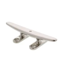 Stainless Low Profile Flat Top Deck Cleats, Bluewater Style -E-rigging Store SS Low Flat Deck Cleat Type 2 8 in
