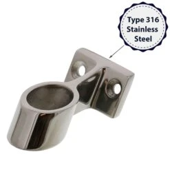 60 Degree Stanchion End Fittings -E-rigging Store SS Stan End 60 Deg 1 material graphic