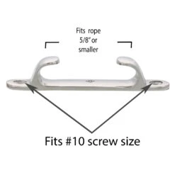 Stainless Straight Chocks -E-rigging Store SS Straight Chock 4 inch