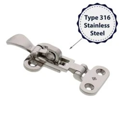 Stainless Swivel Hasps -E-rigging Store SS Swivel Hasp Style 1245 material type graphic