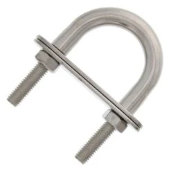 Stainless U-Bolts With Oversized Head, Metric