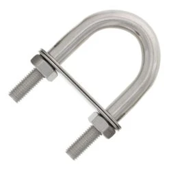 Stainless U-Bolts With Oversized Head, Metric -E-rigging Store SS U Bolt Lg Head 3 8 x 1 5