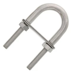 Stainless U-Bolts With Oversized Head, Metric -E-rigging Store SS U Bolt Lg Head 3 8 x 2 125