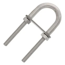 Stainless U-Bolts With Oversized Head, Metric -E-rigging Store SS U Bolt Lg Head 3 8 x 3