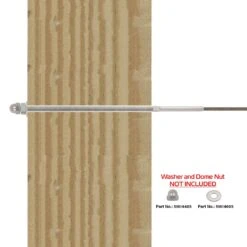 Stainless Cable Railing Extra Long Threaded Stud 9 Stainless Cable Railing Extra Long Threaded Stud -E-rigging Store XL stainless steel threaded stud post install