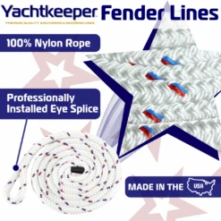 Yachtkeeper Dock Fender Line Rope -E-rigging Store Yachtkeeper Fender Line Rope Features