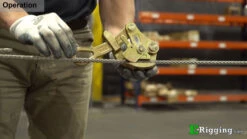 Wire Rope & Cable Grips -E-rigging Store cable grip application 2