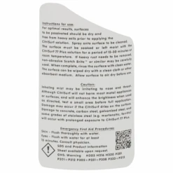 Citrisurf 77 Plus Stainless Steel Cleaner -E-rigging Store citrisurf stainless steel cleaner back label
