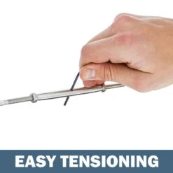 Stainless Steel Hand Swage Lag Turnbuckle 14 Stainless Steel Hand Swage Lag Turnbuckle -E-rigging Store easy tensioning turnbuckle graphic 56d1260c 0b65 4d0c b0a2 17a2ec1f00a2