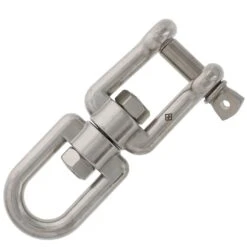 Type 316 Stainless Steel Jaw X Eye Swivel 14 Type 316 Stainless Steel Jaw X Eye Swivel -E-rigging Store five eighths inch stainless steel jaw x eye swivel
