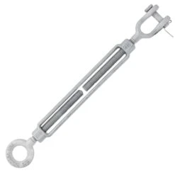 Chicago Hardware Hot Dip Galvanized Jaw X Eye Turnbuckles -E-rigging Store five eighths inch x nine inch galvanized chicago jaw and eye turnbuckle
