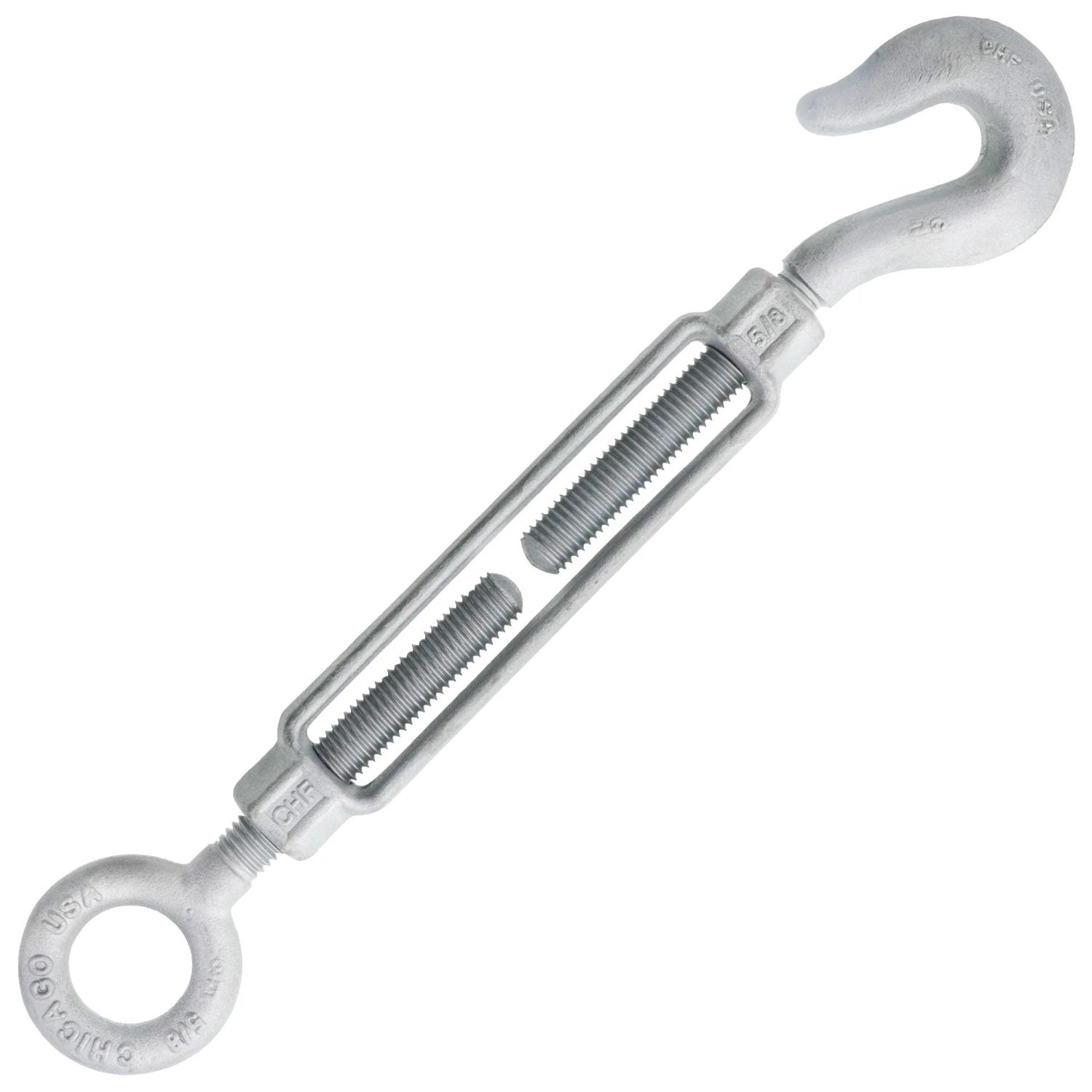 Chicago Hardware Hot Dip Galvanized Hook X Eye Turnbuckles 9 Chicago Hardware Hot Dip Galvanized Hook X Eye Turnbuckles - Image 7