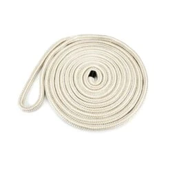 Yachtkeeper Gold/White Dock Line Rope -E-rigging Store five eighths x twenty ft double braid nylon dock line GW United Strands main