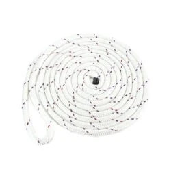 Yachtkeeper White Dock Line Rope -E-rigging Store five eighths x twenty ft double braid nylon dock line white USA opt1 e4fc4749 3897 43f6 9e80 7dd61aeb91bd
