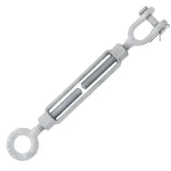 Chicago Hardware Hot Dip Galvanized Jaw X Eye Turnbuckles -E-rigging Store five eigths inch x six inch galvanized chicago jaw and eye turnbuckle