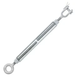 Chicago Hardware Hot Dip Galvanized Jaw X Eye Turnbuckles -E-rigging Store five eigths inch x twelve inch galvanized chicago jaw and eye turnbuckle