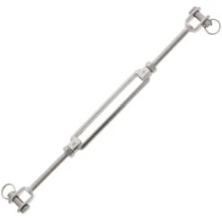 StainlessJaw X Jaw Turnbuckles -E-rigging Store five sixteenth inch stainless steel jaw x jaw turnbuckle alt