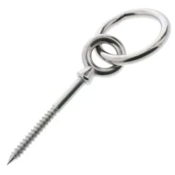 Stainless Lag Screw Eye Bolts With Ring