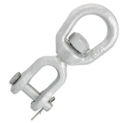 Galvanized Drop Forged Jaw X Eye Swivels -E-rigging Store five sixteenths inch Eye Jaw Swivel