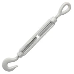 Galvanized Hook & Eye Turnbuckle 24 Galvanized Hook & Eye Turnbuckle -E-rigging Store five sixteenths inch X 4 half inch Hook Eye Turnbuckle