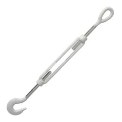 Galvanized Hook & Eye Turnbuckle 41 Galvanized Hook & Eye Turnbuckle -E-rigging Store five sixteenths inch x 4 half inch hook eye turnbuckle opened