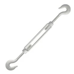 Galvanized Hook & Hook Turnbuckle 39 Galvanized Hook & Hook Turnbuckle -E-rigging Store five sixteenths inch x 4 half inch hook hook turnbuckle opened