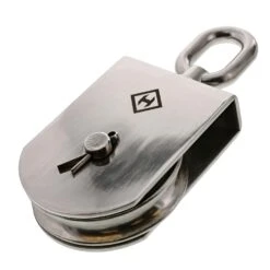 Stainless Swivel Eye Square Blocks -E-rigging Store four inches stainless steel block square main image