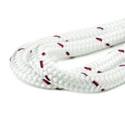 Yachtkeeper White Dock Line Rope -E-rigging Store half in x fifteen ft double braid nylon dock line white USA opt2