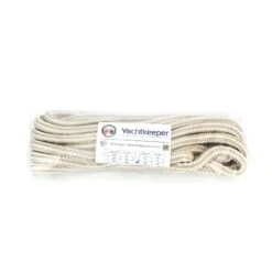 Yachtkeeper Gold/White Dock Line Rope -E-rigging Store half in x twenty five ft double braid nylon dock line GW United Strands pk