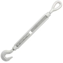 Galvanized Hook & Eye Turnbuckle 26 Galvanized Hook & Eye Turnbuckle -E-rigging Store half inch X 9 inch Hook Eye Turnbuckle