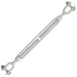 Galvanized Jaw & Jaw Turnbuckle -E-rigging Store half inch X 9 inch Jaw Jaw Turnbuckle